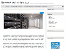 Tablet Screenshot of network-administrator.co.uk